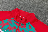 2026-27 Portugal Red Half Pull Tracksuit (半拉链)