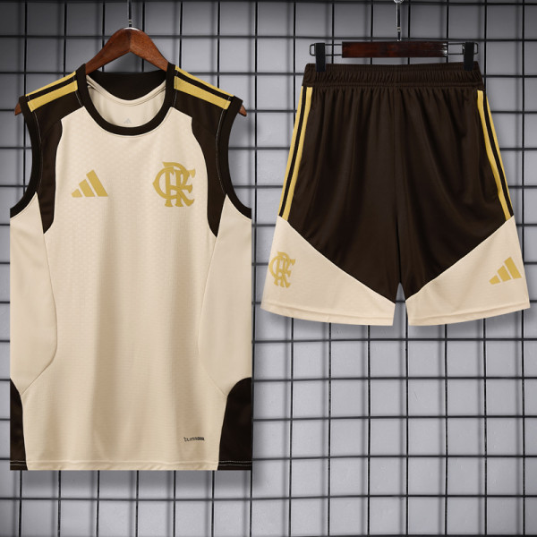 2026-27 Flamengo Khaki Tank top and shorts suit