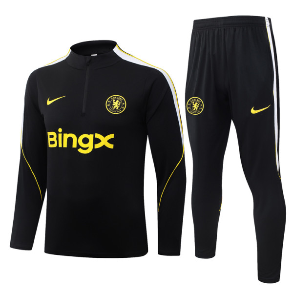 2026-27 CHE Black Half Pull Tracksuit #B26066(半拉链)
