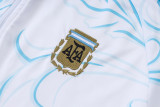 2026-27 Argentina White Half Pull Tracksuit #B26063(半拉链)