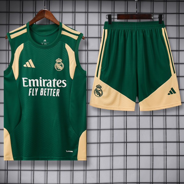 2026-27 RMA Green Tank top and shorts suit
