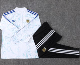 2026-27 Argentina White Half Pull Tracksuit #B26063(半拉链)