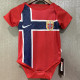 2026-27 Norway Home Baby Infant Crawl Suit