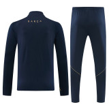 2026-27 BAR Royal blue Half Pull Tracksuit (半拉链)