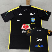 2026-27 Brazil Black Training shirts (Nk标带广告)