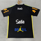 2026-27 Brazil Black Training shirts (Nk标带广告)