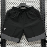 D2601 ON Black Casual Short Pants