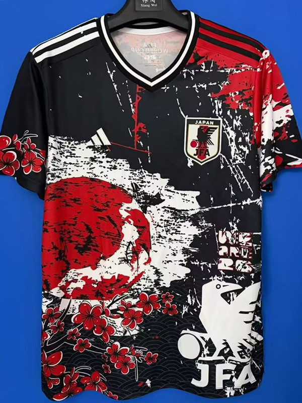 2026-27 Japan Special Edition Training shirts (黑红梅花月)
