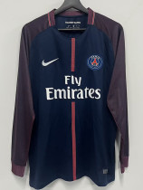 2017-2018 PSG Paris Home Long Sleeve Retro Soccer Jersey (长袖)