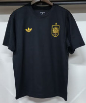 2026-27 Spain Black High Quality Casual T-Shirt (三叶草)