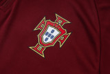 2026-27 Portugal Brown Red Half Pull Tracksuit #B26073(半拉链)
