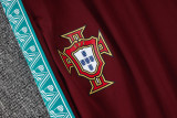 2026-27 Portugal Brown Red Half Pull Tracksuit #B26073(半拉链)