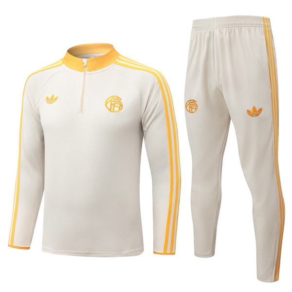 2026-27 Bayern Khaki Half Pull Tracksuit #B26077(半拉链)