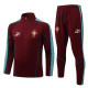 2026-27 Portugal Brown Red Half Pull Tracksuit #B26073(半拉链)