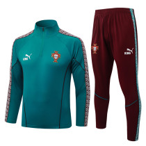 2026-27 Portugal Green Half Pull Tracksuit #B26074(半拉链)