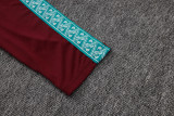 2026-27 Portugal Brown Red Half Pull Tracksuit #B26073(半拉链)