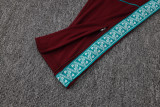 2026-27 Portugal Brown Red Half Pull Tracksuit #B26073(半拉链)