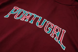 2026-27 Portugal Brown Red Half Pull Tracksuit #B26073(半拉链)