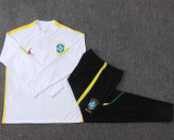 2026-27 Brazil White Half Pull Tracksuit #B26078(半拉链)