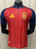 2026-27 Spain Home 2 Stars Player Version Soccer Jersey (带2颗星)