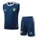 2026-27 Italy Dark blue Tank top and shorts suit #D26051