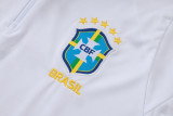 2026-27 Brazil White Half Pull Tracksuit #B26078(半拉链)