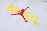 2026-27 Brazil White Half Pull Tracksuit #B26078(半拉链)