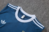 2026-27 Italy Dark blue Tank top and shorts suit #D26051