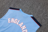 2026-27 England Light blue Tank top and shorts suit #D26054