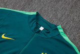 2026-27 Brazil Dark green Half Pull Tracksuit #B26076(半拉链)