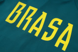 2026-27 Brazil Dark green Half Pull Tracksuit #B26076(半拉链)