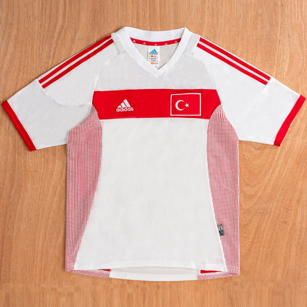 2002 Turkey Away Retro Soccer Jersey