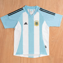 2002 Argentina Home Retro Soccer Jersey
