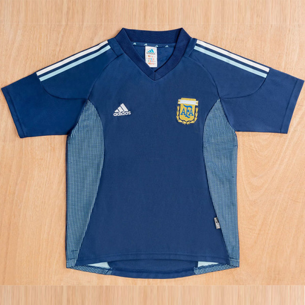 2002 Argentina Away Retro Soccer Jersey