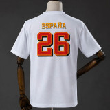 2026 Spain White Campeones High Quality T-Shirt (ad标)