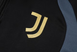 2026-27 JUV Black Half Pull Tracksuit (半拉链)