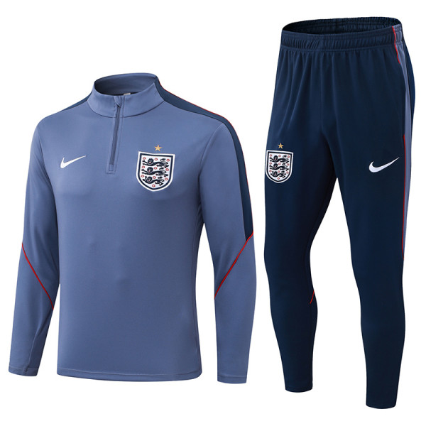 2026-27 England Gray Half Pull Tracksuit (半拉链)