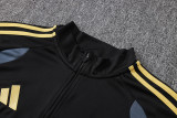2026-27 JUV Black Half Pull Tracksuit (半拉链)