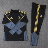 2026-27 JUV Black Half Pull Tracksuit (半拉链)