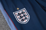 2026-27 England Royal blue Half Pull Tracksuit (半拉链)