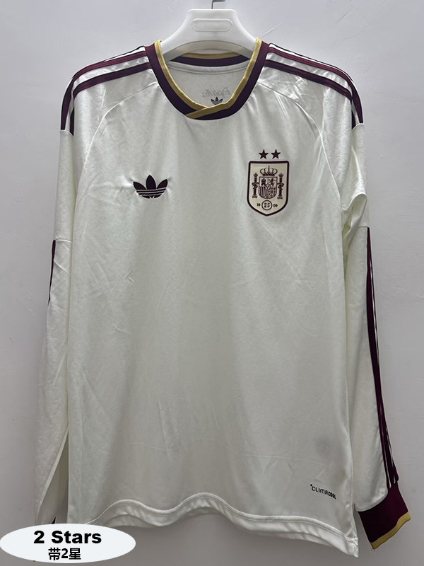 2026-27 Spain Away Long Sleeve Soccer Jersey (长袖)(带2星)