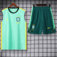 2026-27 Brazil Jordan Light green Tank top and shorts suit