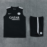 2026-27 PSG Black Tank top and shorts suit