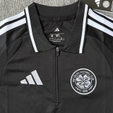 2026-27 Celtic Black Polo Short Sleeve (半拉链)