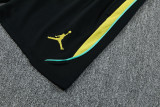2026-27 Brazil Jordan Black Tank top and shorts suit