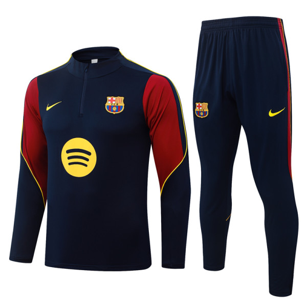 2026-27 BAR Royal blue Half Pull Tracksuit #B26086(半拉链)