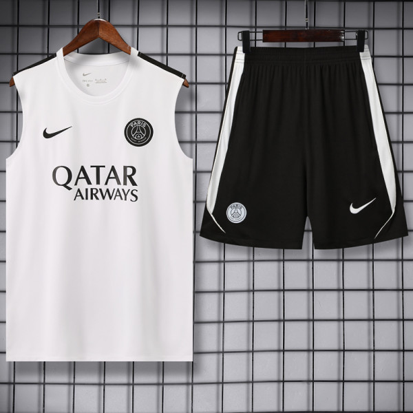 2026-27 PSG White Tank top and shorts suit