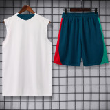 2026-27 Portugal White Tank top and shorts suit