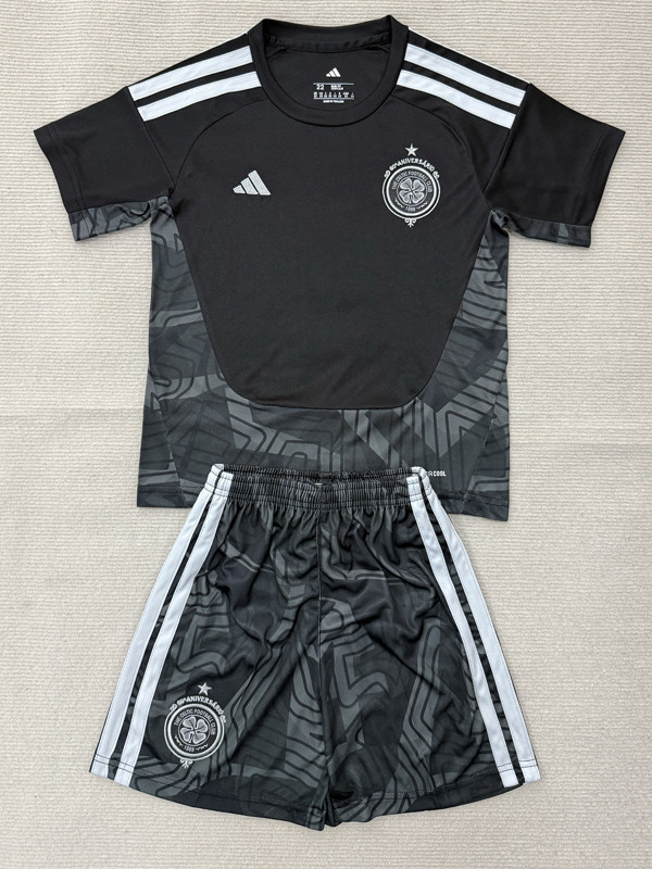 2026-27 Celtic Black Goalkeeper Kids Soccer Jersey