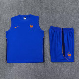 2026-27 France Fancy blue Tank top and shorts suit